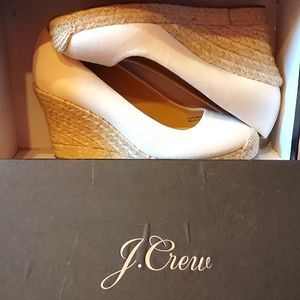 Brand New J Crew Espadrille Wedges- size 7.5